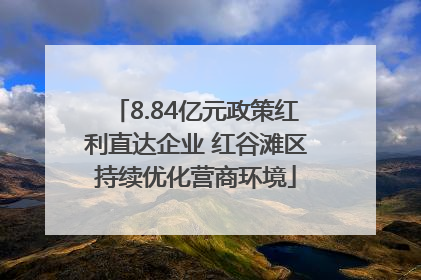 8.84亿元政策红利直达企业 红谷滩区持续优化营商环境