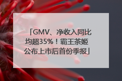 GMV、净收入同比均超35%！霸王茶姬公布上市后首份季报